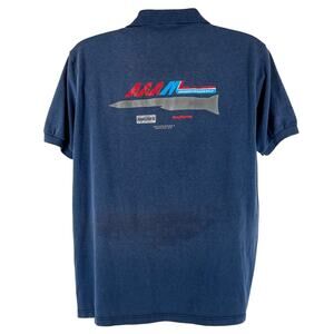 80s aviation Hook 88 Advanced Air to Air Missile polo shirt 1980s vintage